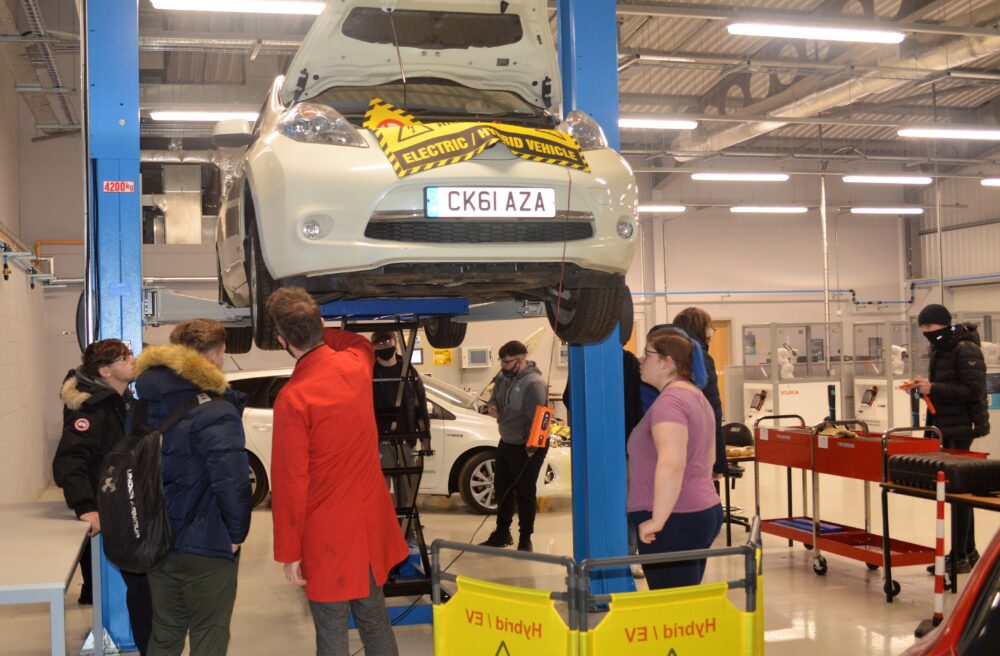 North Wales college in pole position to support electric vehicle skills demand